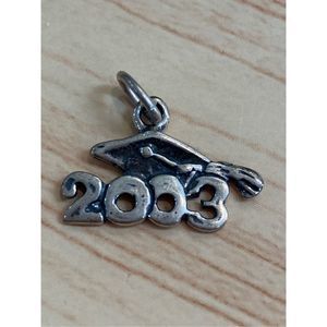 .925 Graduate 2003 Sterling Silver Jewelry Charm